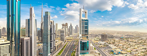 Moderne Skyline von Dubai Moderne Skyline von Dubai