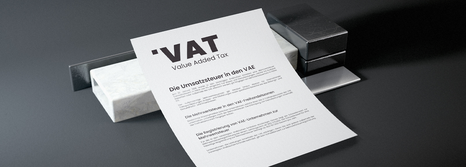 Umsatzsteuer in Dubai - VAT Umsatzsteuer in Dubai - VAT