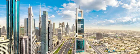 Moderne Skyline von Dubai Moderne Skyline von Dubai