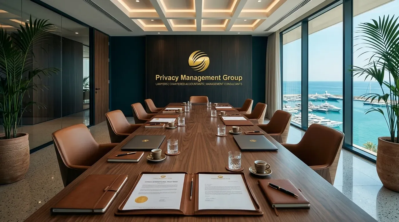 Privacy Management Group boardroom in Cyprus Privacy Management Group boardroom in Cyprus