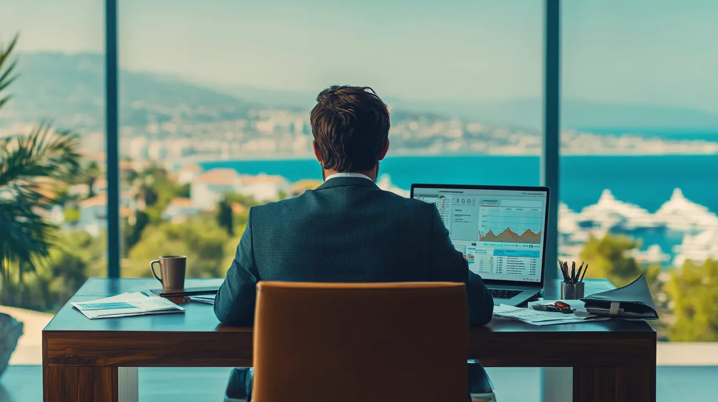 Reviewing dividend performance with a Cyprus sea view Reviewing dividend performance with a Cyprus sea view