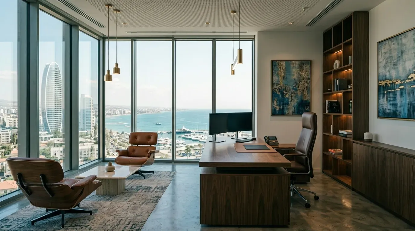 Serviced office with Office-Cube in Cyprus Serviced office with Office-Cube in Cyprus