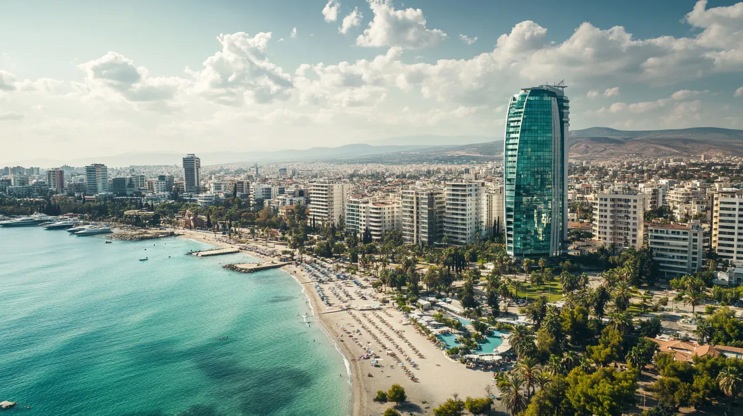 Limassol coastline and skyline in Cyprus Limassol coastline and skyline in Cyprus